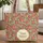 Coral Red Floral Wreath - Personalized Everyday Carry for Her Quilted Tote Bag - 1