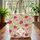 Personalized Fuchsia Rose Floral Wreath Leaves - Botanical Lover Everyday Tote Quilted Tote Bag - 3