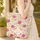 Personalized Fuchsia Rose Floral Wreath Leaves - Botanical Lover Everyday Tote Quilted Tote Bag - 4