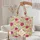 Personalized Fuchsia Rose Floral Wreath Leaves - Botanical Lover Everyday Tote Quilted Tote Bag - 5