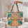 Personalized Name Tropical Birds Floral Wreath - Wildlife Lover Gift Quilted Tote Bag - 5