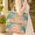 Personalized Name Tropical Birds Floral Wreath - Wildlife Lover Gift Quilted Tote Bag - 4