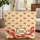 Three Red Lobsters Golden Yellow Vertical Stripes - Lobster Lover Gift Quilted Tote Bag - 1