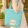 Mushroom Caps Small Trees Floral Wreath Green Leaves Tan Flowers - Everyday Lifestyle Gift Quilted Tote Bag - 4