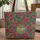 Lush Floral Wreath Your Name - Everyday Gift Quilted Tote Bag - 1