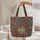 Lush Floral Wreath Your Name - Everyday Gift Quilted Tote Bag - 5