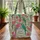 Exotic Macaws Parrots Flowering Branches Personalized Name Wreath - Wildlife Lover Gift Quilted Tote Bag - 3