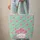 Three Scallop Shells Oval Cursive Personalized Name Everyday Carry Quilted Tote Bag - 6