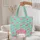 Three Scallop Shells Oval Cursive Personalized Name Everyday Carry Quilted Tote Bag - 5