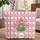 Pink Tulips Floral Bouquet Wreath Candy Stripes - Spring Accessory Quilted Tote Bag - 1