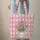 Pink Tulips Floral Bouquet Wreath Candy Stripes - Spring Accessory Quilted Tote Bag - 6