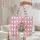 Pink Tulips Floral Bouquet Wreath Candy Stripes - Spring Accessory Quilted Tote Bag - 5