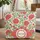 Ornate Floral Wreath Pink Orange Blossom Vine - Thoughtful Keepsake Gift Quilted Tote Bag - 1