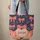 Coral Bows Golden Sprigs Heart Name Stars - Folk Art Home Decor Gift Quilted Tote Bag - 6
