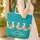 Patchwork Floral Paisley Geometric Geese with Name Floral Wreath - Folk Art Gift Quilted Tote Bag - 4