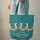 Patchwork Floral Paisley Geometric Geese with Name Floral Wreath - Folk Art Gift Quilted Tote Bag - 6