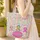 Focal Awareness Ribbons Personalized Name Hearts Stars - Diversity Hope Gift Quilted Tote Bag - 4