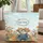 Grey Tabby Cat Overalls Straw Hat Magnifying Glass Garden Flowers - Everyday Tote for Garden Lover Quilted Tote Bag - 1