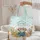 Grey Tabby Cat Overalls Straw Hat Magnifying Glass Garden Flowers - Everyday Tote for Garden Lover Quilted Tote Bag - 5