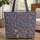 Personalized Lavender Bees Butterfly Wreath - Nature Lover Everyday Tote Gift Quilted Tote Bag - 1
