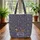 Personalized Lavender Bees Butterfly Wreath - Nature Lover Everyday Tote Gift Quilted Tote Bag - 3