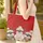 Miniature Schnauzer Dogs Winter Hat Snowflakes - Holiday Season Pet Owner Gift Quilted Tote Bag - 4