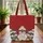 Miniature Schnauzer Dogs Winter Hat Snowflakes - Holiday Season Pet Owner Gift Quilted Tote Bag - 3