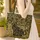 Black Cat Golden Botanical Flourish Scrolls - Everyday Use Cat Lover Gift Quilted Tote Bag - 4