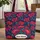 Continuous Floral Blossoms Bouquet - Everyday Tote Quilted Tote Bag - 1
