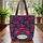 Continuous Floral Blossoms Bouquet - Everyday Tote Quilted Tote Bag - 3