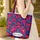 Continuous Floral Blossoms Bouquet - Everyday Tote Quilted Tote Bag - 4