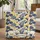 Tropical Leaves Elephants Vintage Plaque - Everyday Use Gift for Elephant Lover Quilted Tote Bag - 1