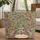 Peacocks Chintz Floral Wreath - Boho Lifestyle Gift Quilted Tote Bag - 1