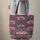 Intricate Ornate Indian Floral Medallion Pink Blooms Blue Leaves Botanical - Everyday Tote Quilted Tote Bag - 6