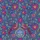 Exotic Birds Winding Branches Pink Red Purple Flowers Royal Blue - Nature Lover Gift Quilted Tote Bag - 7