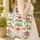 Tropical Palm Camel Hibiscus Floral Wreath Everyday Accessory Quilted Tote Bag - 4