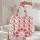 Bell Flowers Botanical Leaf Garland - Fuchsia Floral Everyday Tote Gift Quilted Tote Bag - 5