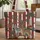 Tropical Jungle Red White Stripe Zebra Leopard Parrot Name Plaque - Wildlife Lover Gift Quilted Tote Bag - 1