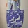 White Coppery Orange Deep Blue Japanese Flying Cranes Swirls Personalized Gift Everyday Carry Quilted Tote Bag - 6