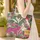Jungle Leopard Flamingo Cockatoo Tropical Foliage - Wildlife Lover Gift Quilted Tote Bag - 4