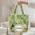 Toucan Wading Bird Leopard Floral Wreath - Wildlife Lover Gift Quilted Tote Bag - 5