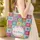 Patchwork Felt Applique Flowers Floral Wreath - Craft Lover Gift Quilted Tote Bag - 4