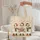 Christmas Geese Wooden Sign Snowflakes Berries - Holiday Gift for Kids Quilted Tote Bag - 5