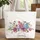 Interlocking Lattice Spring Flowers Bouquet Floral Wreath Tiny Florets - Everyday Tote Quilted Tote Bag - 1