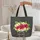Organic Vine Tropical Hibiscus Plumeria Botanical Wreath - Everyday Tote Gift Quilted Tote Bag - 5