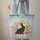 Black Rabbit Golden Moon Wildflower Scroll Celestial Stars - Wildlife Lover Gift Quilted Tote Bag - 6