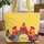 Cheerful Patchwork Chickens Personalized Name - Farmhouse Everyday Carry Gift Quilted Tote Bag - 1
