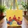 Cheerful Patchwork Chickens Personalized Name - Farmhouse Everyday Carry Gift Quilted Tote Bag - 3