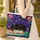 Black Cat Sleeping Books Starry Botanicals - Cat Lover Gift Quilted Tote Bag - 4