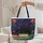 Black Cat Sleeping Books Starry Botanicals - Cat Lover Gift Quilted Tote Bag - 5